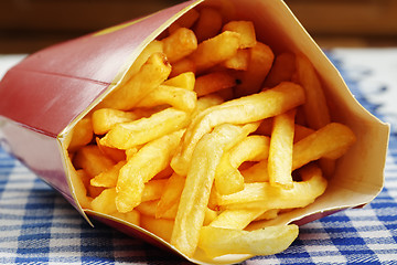Image showing French fries on table