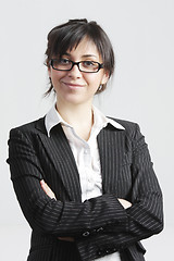 Image showing Confident brunette businesswoman