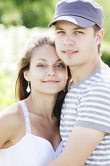 Image showing Young couple closeup