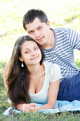 Image showing Couple on ground