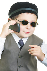 Image showing Cellphone talk