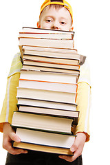 Image showing Big pile of books