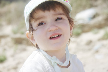 Image showing Little girl in summer