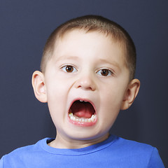 Image showing Shouting boy