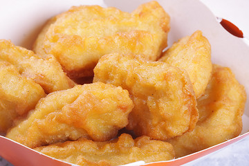 Image showing Chicken nuggets in a box