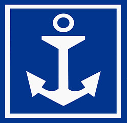 Image showing Anchor sign