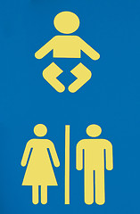 Image showing Restroom sign disabled