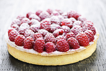 Image showing Raspberry tart