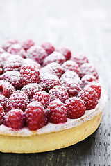 Image showing Raspberry tart