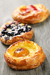 Image showing Fruit danishes