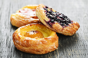 Image showing Fruit danishes