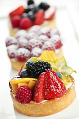 Image showing Fruit tarts