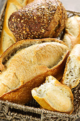 Image showing Bread in basket