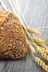 Image showing Loaf of multigrain bread