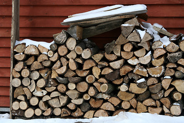 Image showing Woodpile