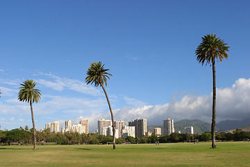 Image showing Honolulu skyline