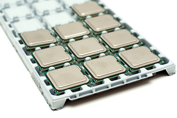 Image showing Processors on a substrate