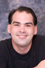 Image showing dark haired man portrait