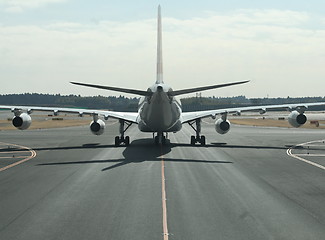 Image showing behind an airplane