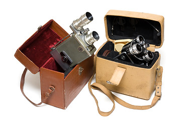 Image showing Two old photoes of the camera