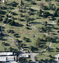 Image showing Cemetary from above