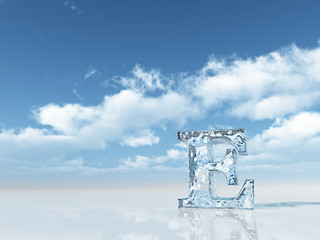 Image showing frozen e