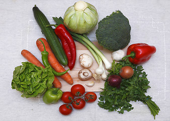 Image showing Salad ingredients