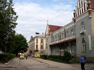 Image showing Bankova Street in Berezhany, Ukraine