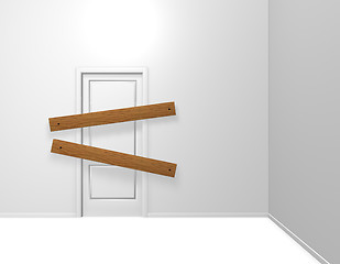 Image showing closed door
