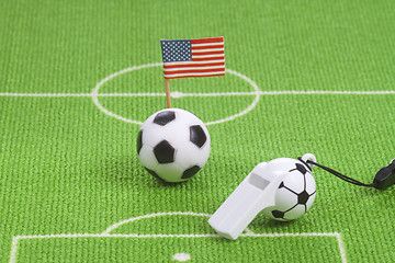 Image showing American soccer ball