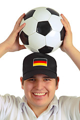 Image showing German soccer fan