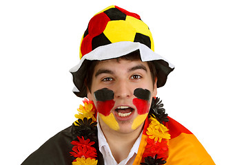Image showing German soccer fan