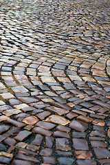 Image showing Wet paving stone