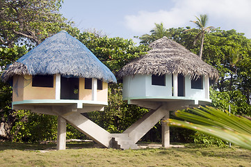 Image showing beach houses corn island nicaragua