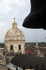 Image showing towers of church of la merced granada nicaragua view of city roo