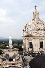 Image showing towers of church of la merced granada nicaragua