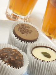 Image showing Nut Candy and liquor