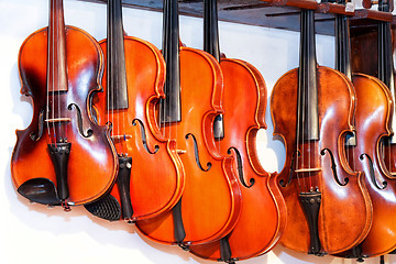 Image showing Violin shop