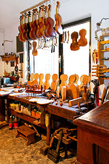 Image showing Violin workshop