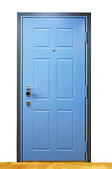 Image showing Blue door