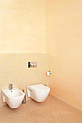 Image showing Beige toilet