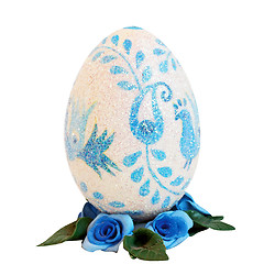 Image showing Egg blue pattern