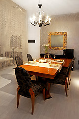 Image showing Rustic dinner room