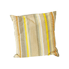 Image showing Beige straps pillow