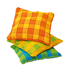 Image showing Plaid pillows