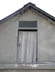 Image showing Gray old door
