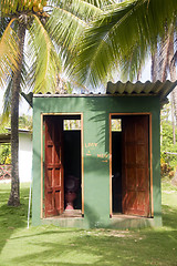 Image showing outdoor toilets big corn island farm nicaragua