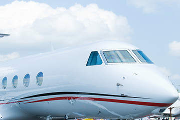 Image showing Front of executive jet