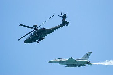 Image showing Military aircrafts at Singapore Airshow 2010