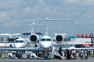 Image showing Gulfstream business jets at Singapore Airshow